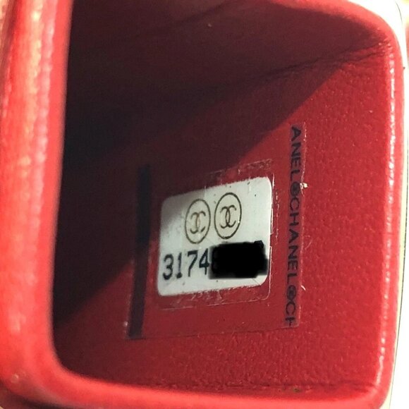 CHANEL CC Mark CC Lip case ChainShoulder Accessory case Leather Red/GoldHardware - Picture 6 of 11